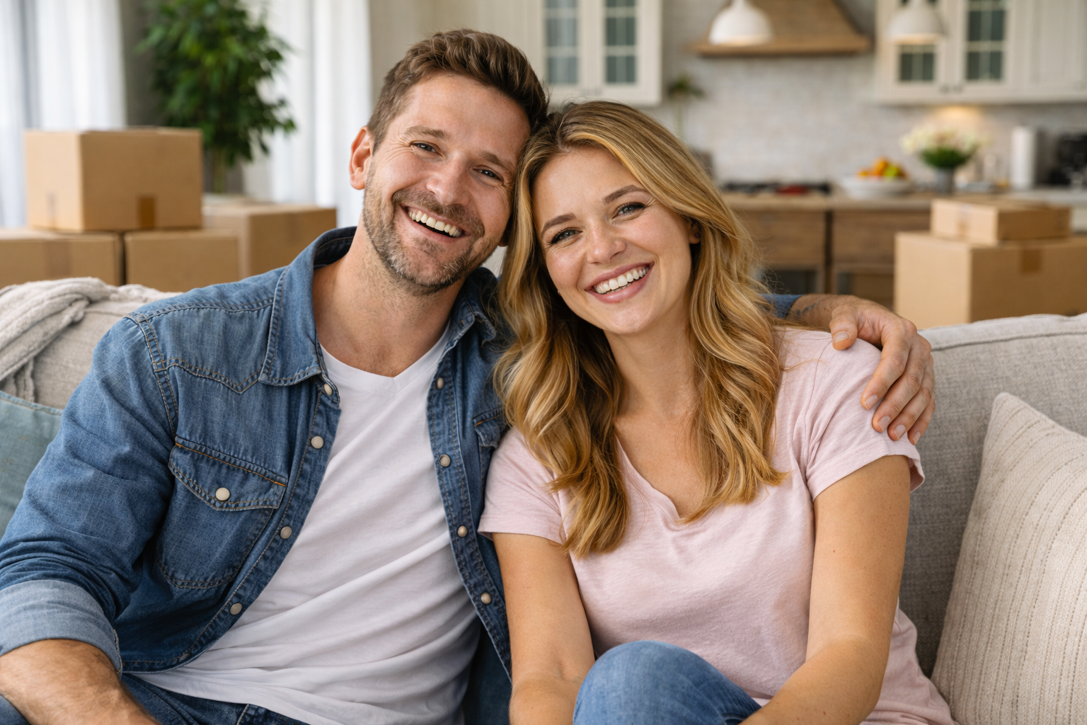 Happy couple with Neon Luxuries